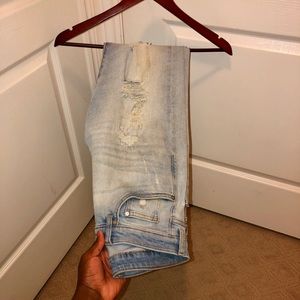 H&M Blue Distressed Jeans